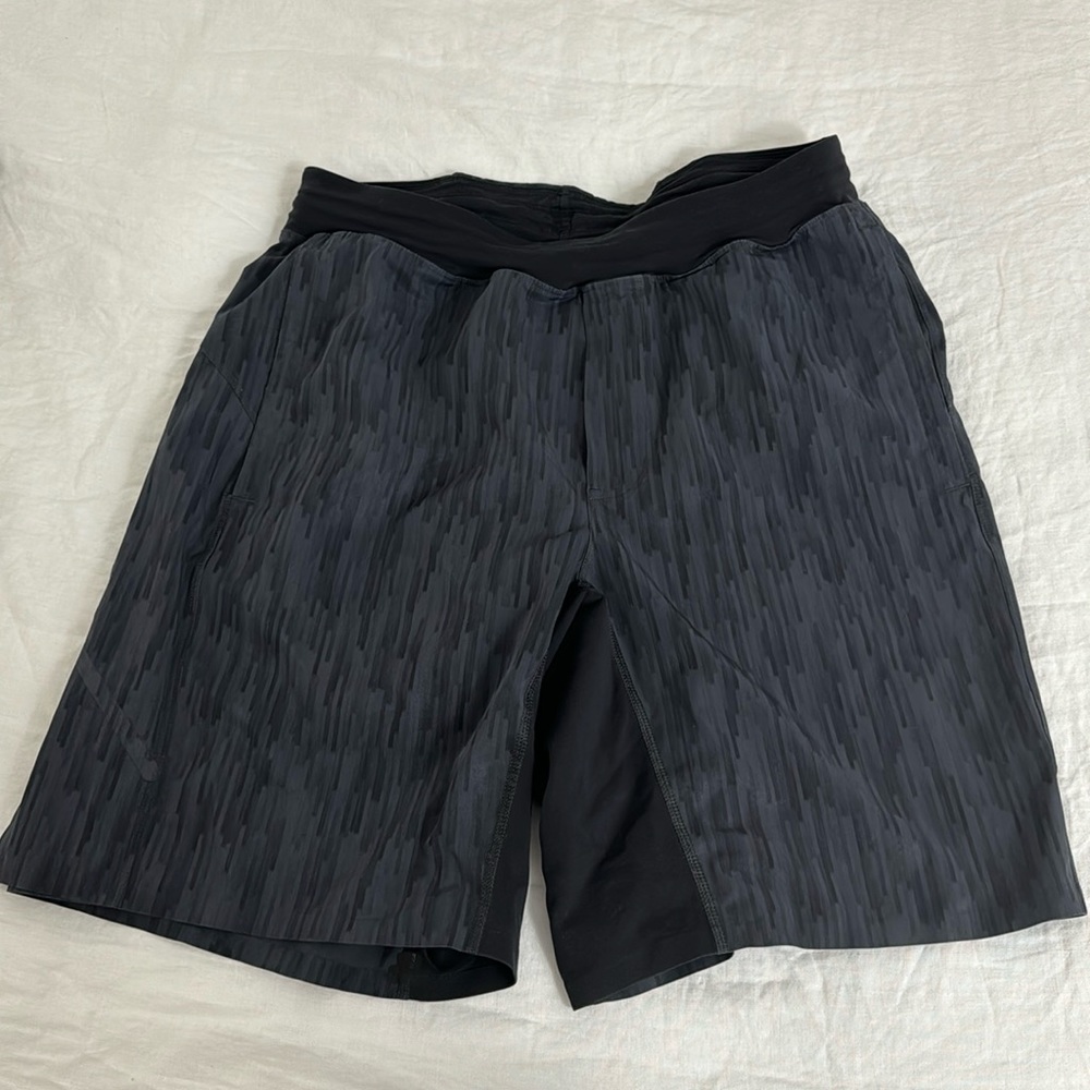 Lululemon athletic gym shorts. Drawstring waist. No holes or stains. Size M.
